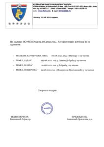 Конференције јесен 2021-22